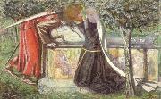 Dante Gabriel Rossetti Arthur's Tomb (mk46) oil on canvas